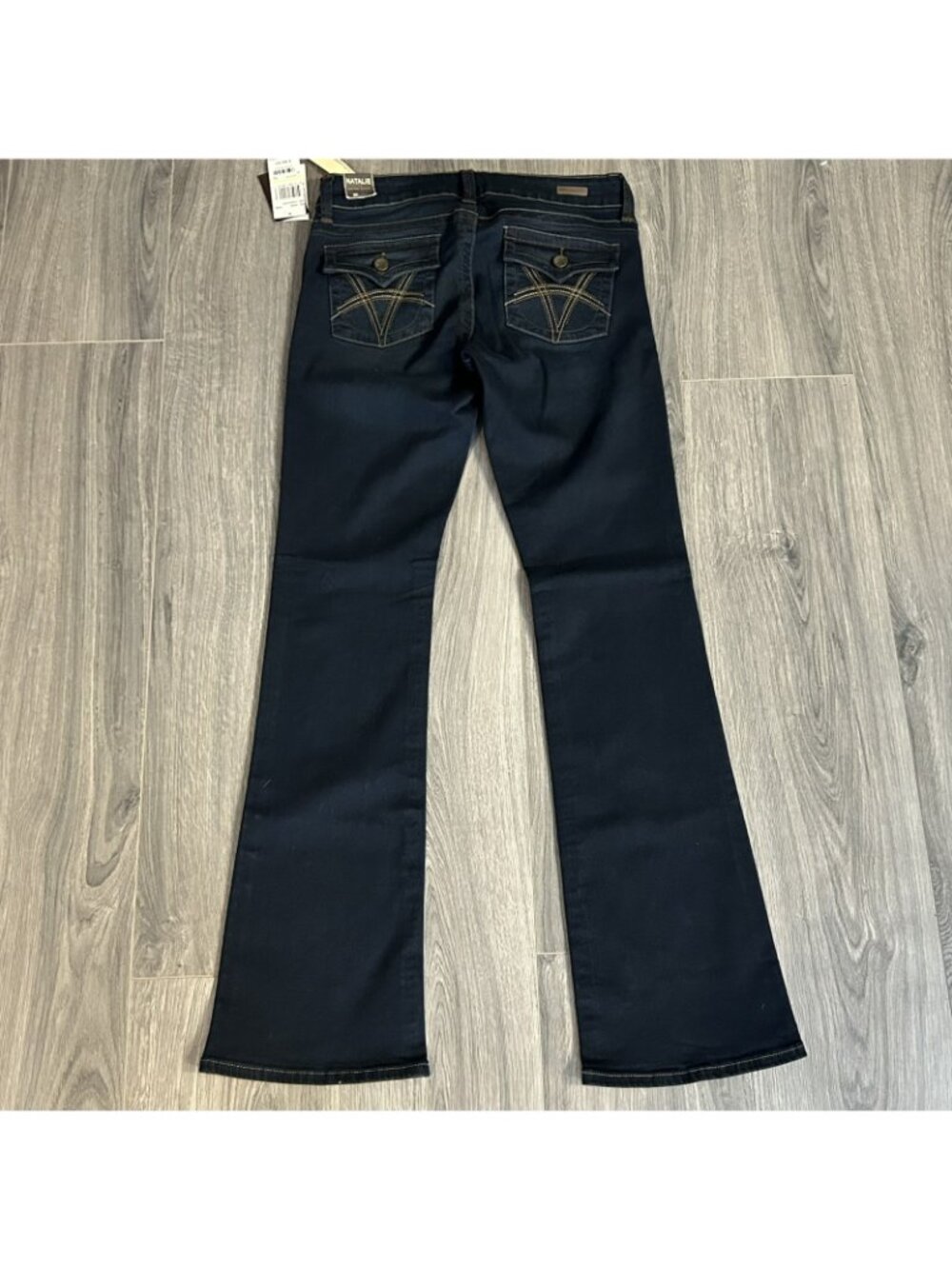 KUT From The Kloth Natalie Flap Pocket Bootcut Jeans Womens 4 Dark Wash Stretch - Picture 3 of 16